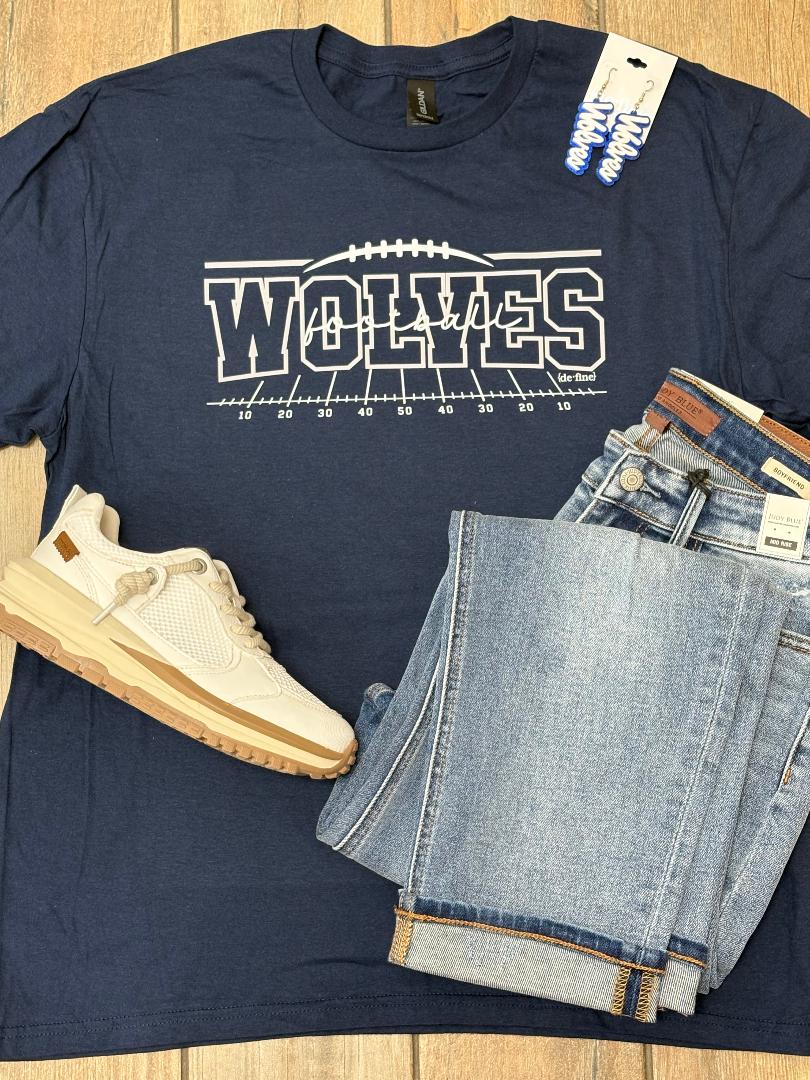 Shawnee Wolves Football Field Graphic Tee