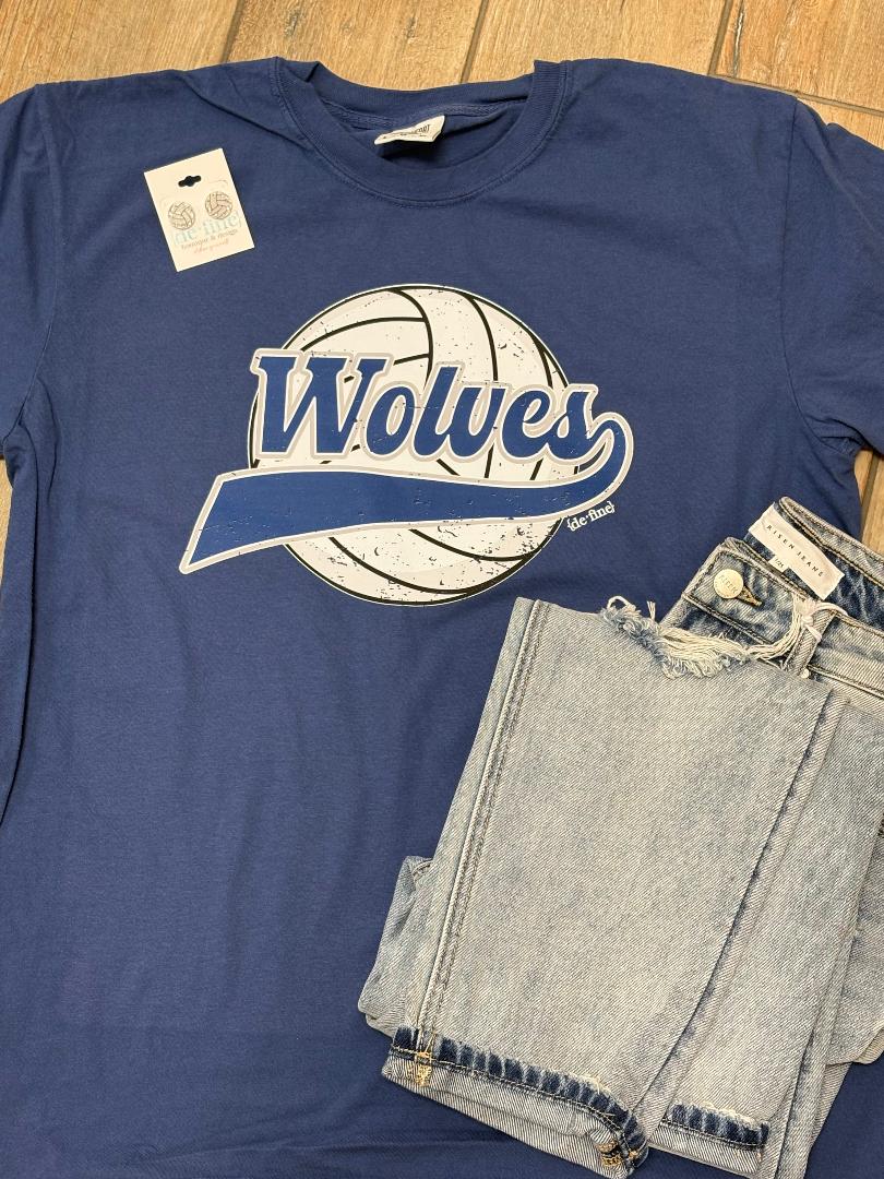 Wolves Volleyball Tail Graphic Tee