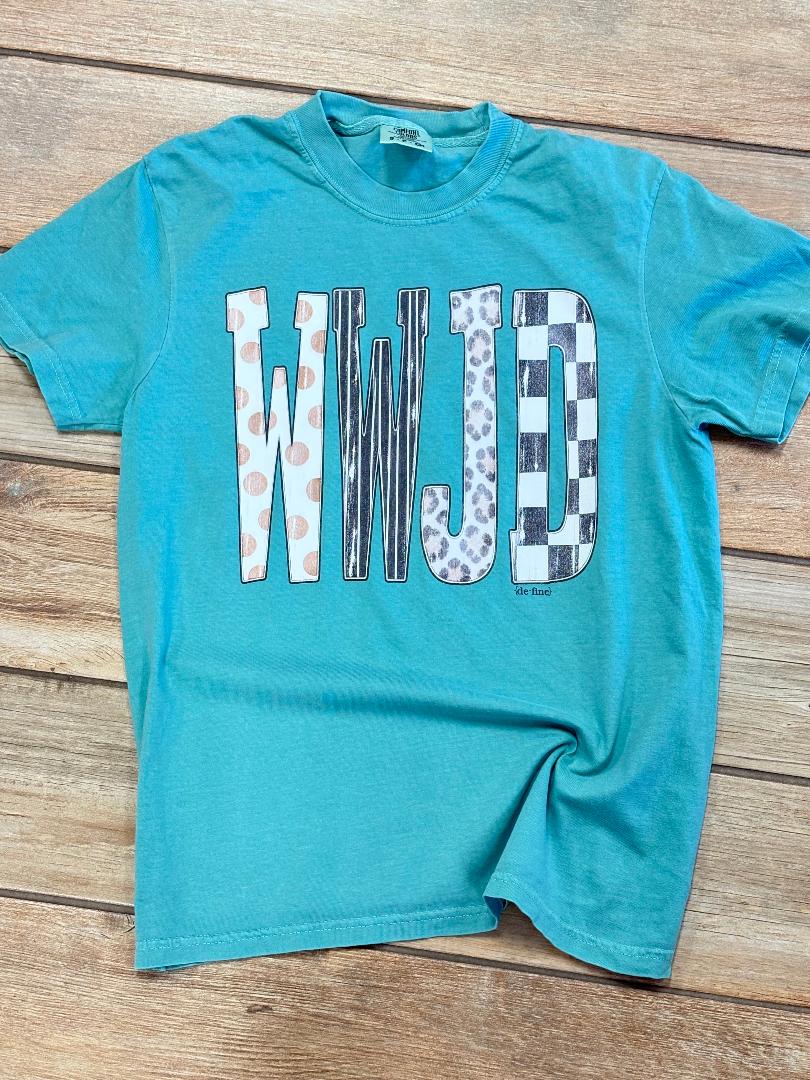 WWJD Multi Graphic Tee