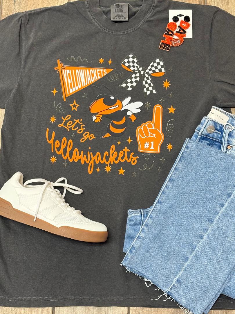 Strother Yellowjackets Mascot Collage Graphic Tee