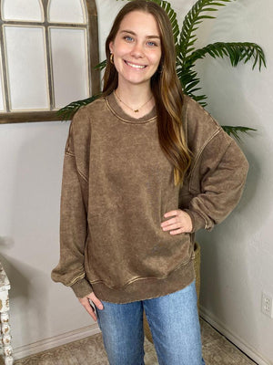 DOORBUSTER!!  Acid Washed Oversized Pullovers