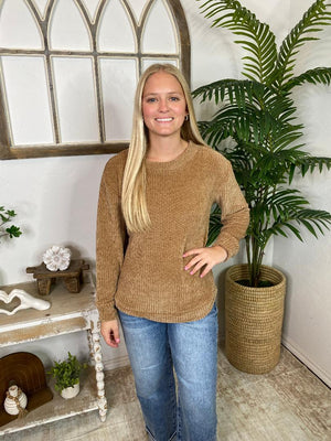 DOORBUSTER!! Chenille Waffle Sweater