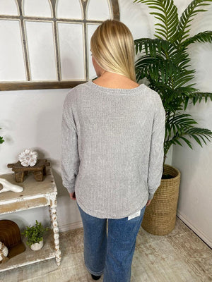 DOORBUSTER!! Chenille Waffle Sweater