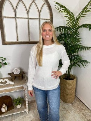 DOORBUSTER!! Chenille Waffle Sweater