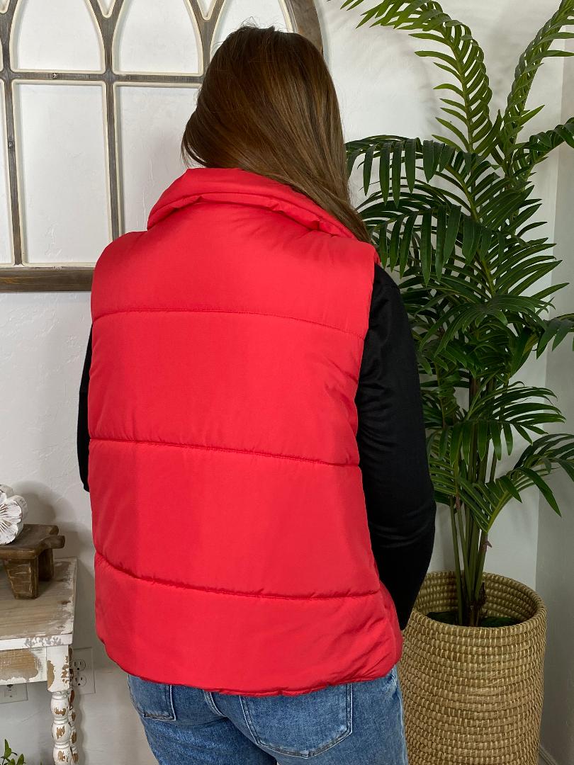 Red Puffer Vest