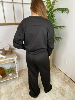 DOORBUSTER!! Scuba Crewneck and Wide Leg Set