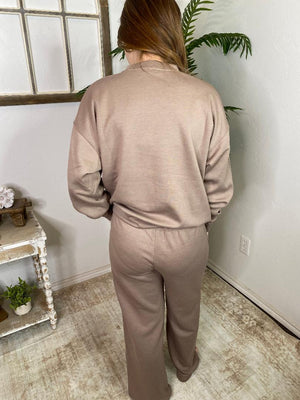 DOORBUSTER!! Scuba Crewneck and Wide Leg Set