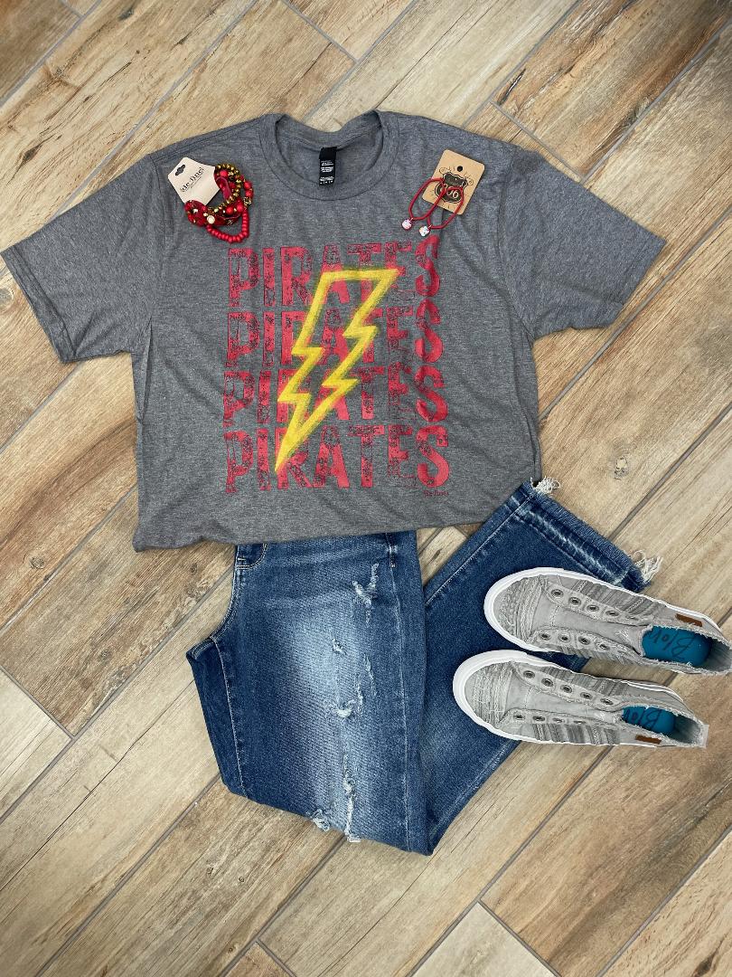 Dale Pirates Repeat Lightning Bolt Tee