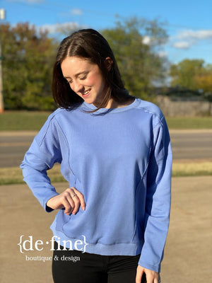 Pretty Periwinkle or Candy Pink Sweatshirt