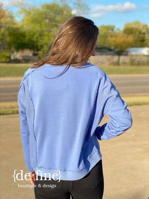 Pretty Periwinkle or Candy Pink Sweatshirt