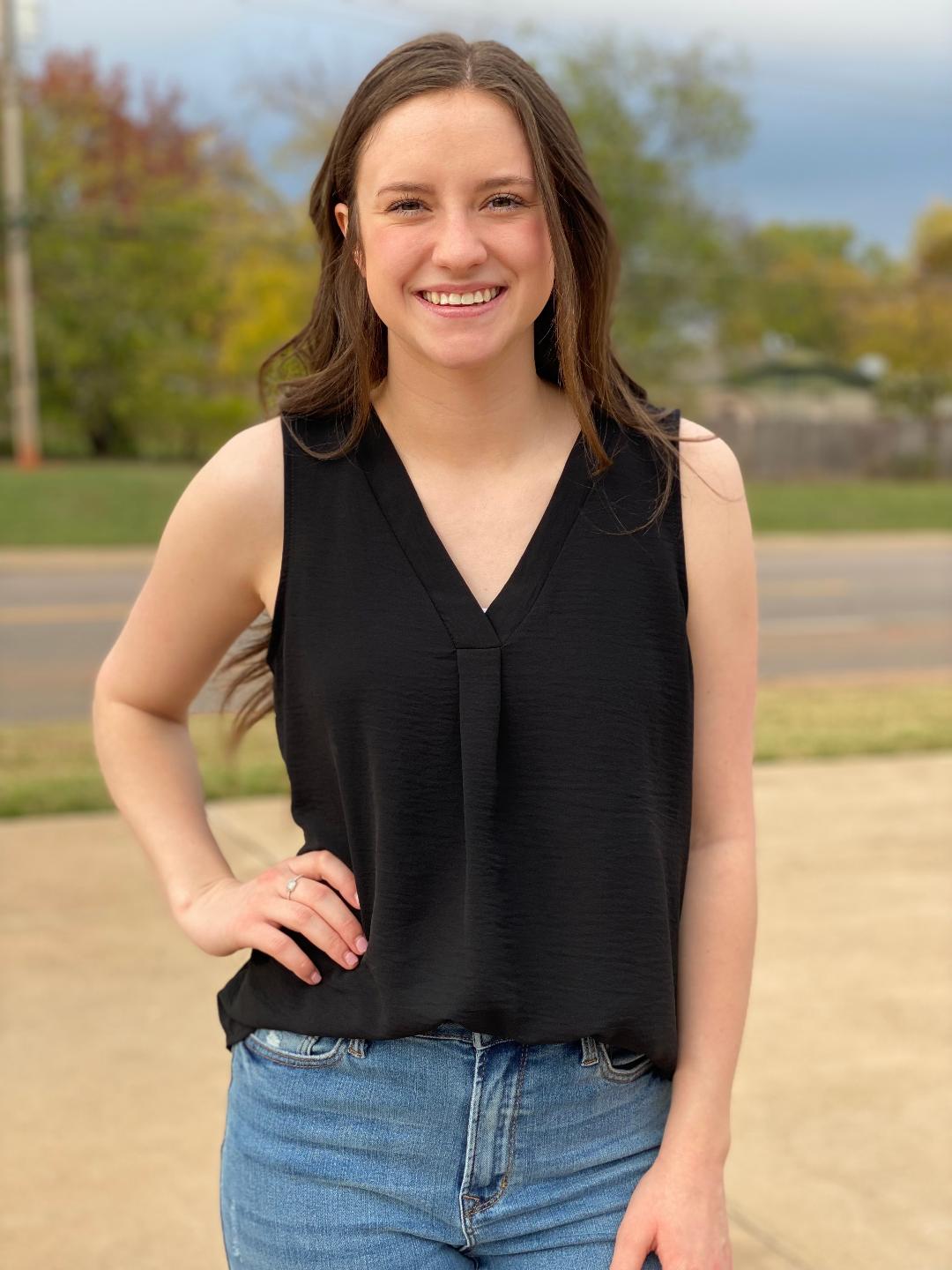 Sleeveless V-Neck Top - Perfect for Layering