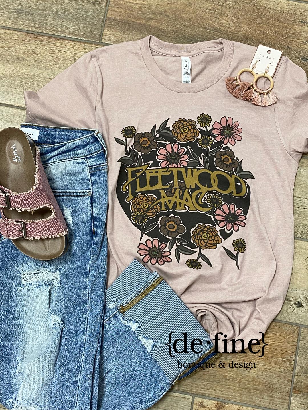 Fleetwood Mac Floral Graphic Tee
