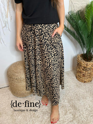 Long Leopard Skirt in 2 Variations