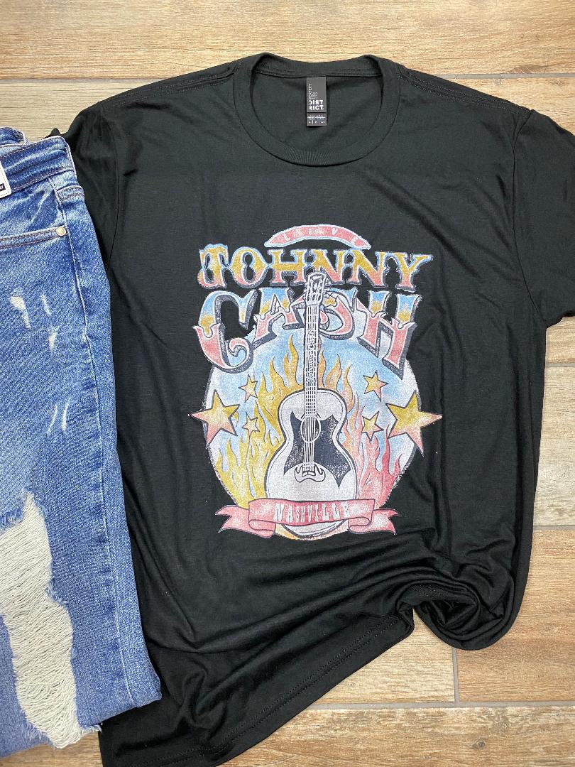 Johnny Cash Guitar Graphic Tee