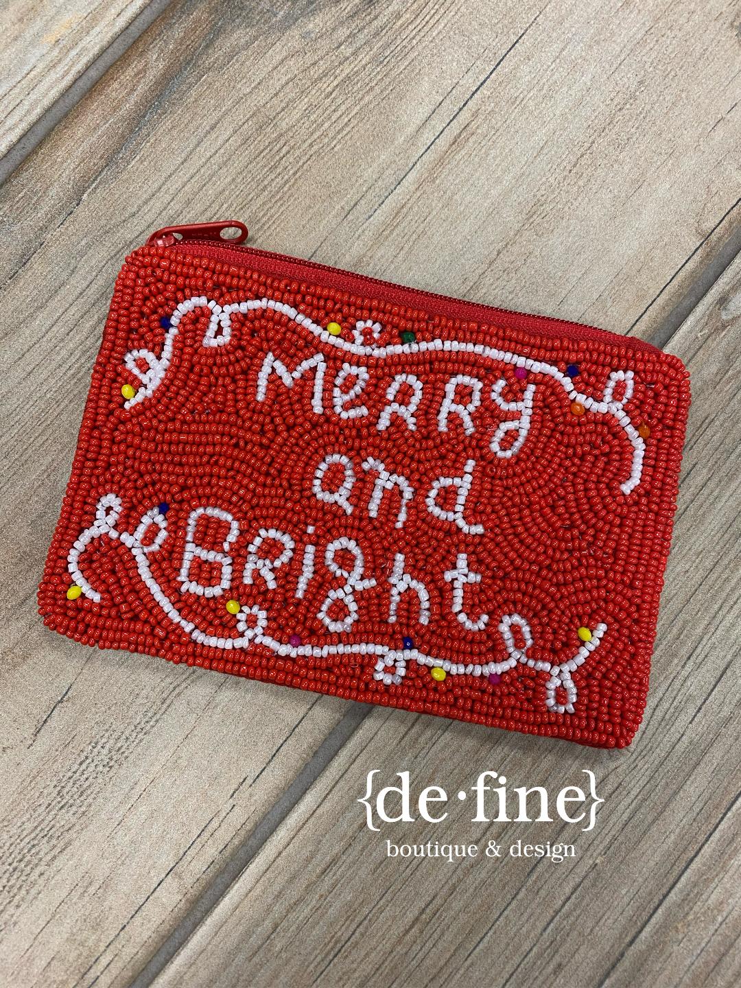 Christmas Beaded Bags