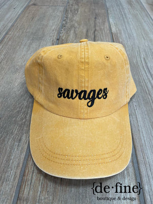 Savages Script Embroidered Hat