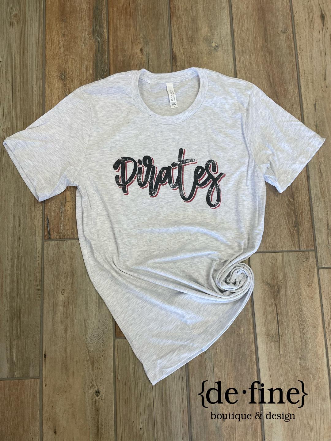 Pirates Shadow Script Tee or Sweatshirt