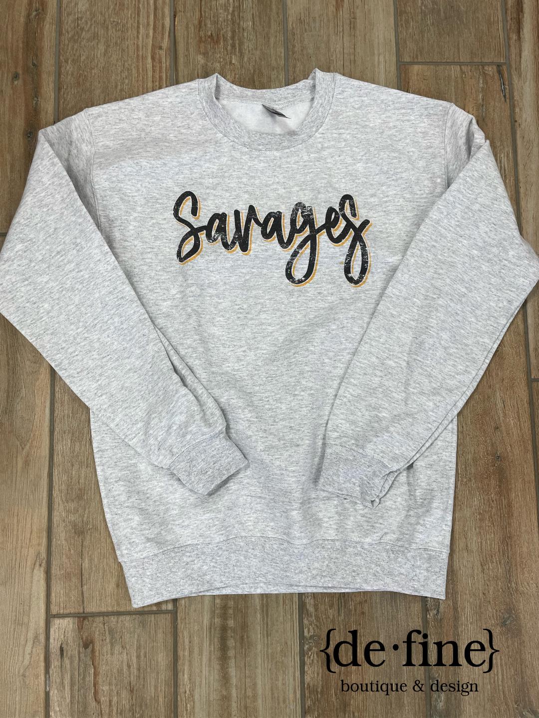 Savages Shadow Script Tee or Sweatshirt