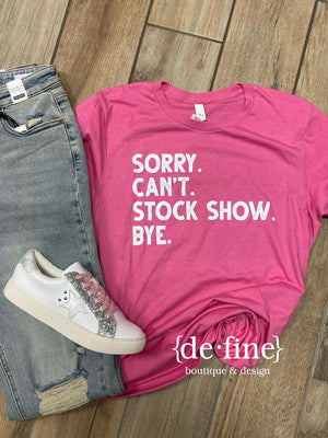 Sorry.  Can't.  Stock Show.  Bye.  Tee or Hoodie