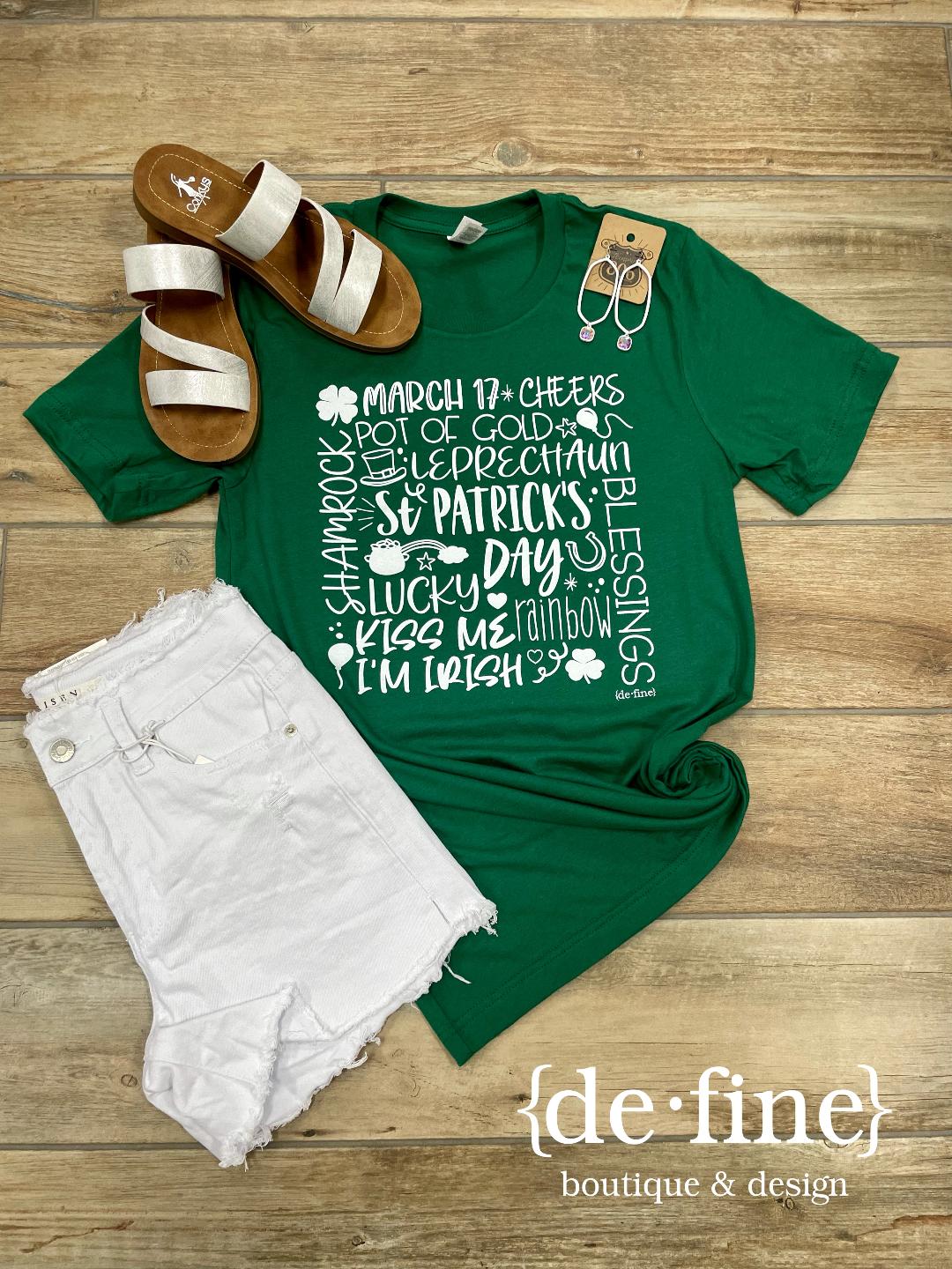 St Patrick's Day Words Tee