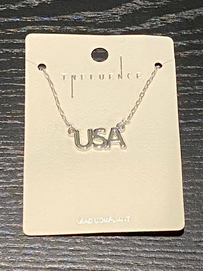 USA Silver Necklace