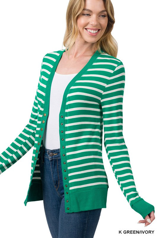 Striped Cardigans in Several Colors - Regular & Curvy